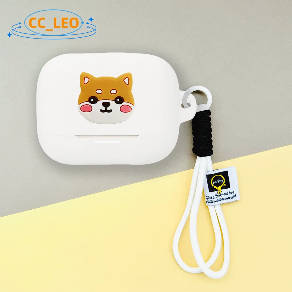 Para Anker Soundcore K20i funda bonita con colgante de cordón funda suave de silicona Soundcore K20i funda protectora dibujos animados Shiba Inu Toast - imagen 3