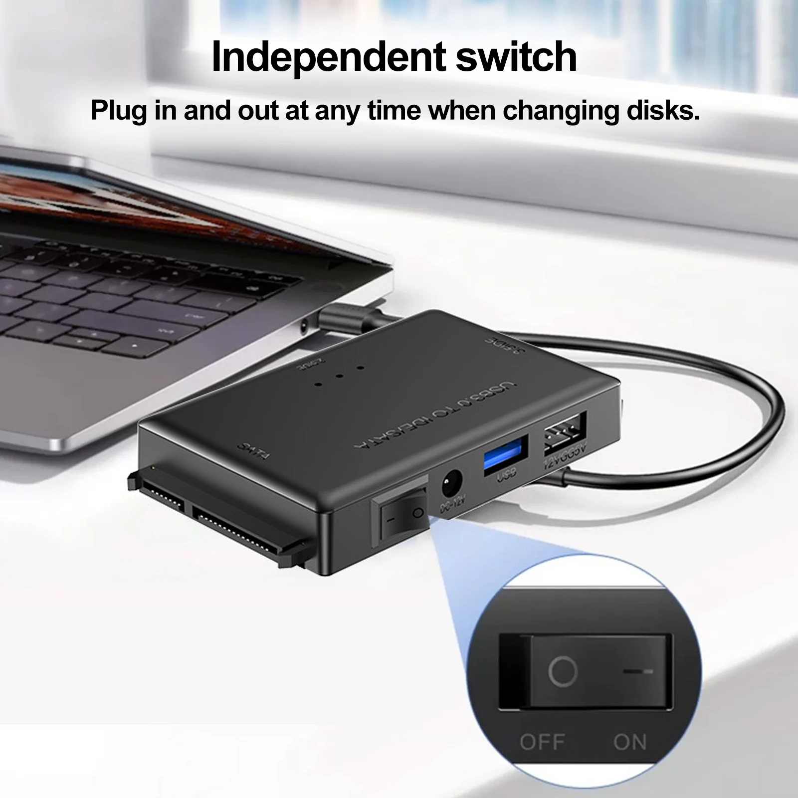 Cable convertidor adaptador de disco duro USB 3,0 a SATA IDE para 3,5 2,5 pulgadas HDD/SSD CD DVD ROM CD-RW 3 en 1 adaptador USB IDE SATA - imagen 4