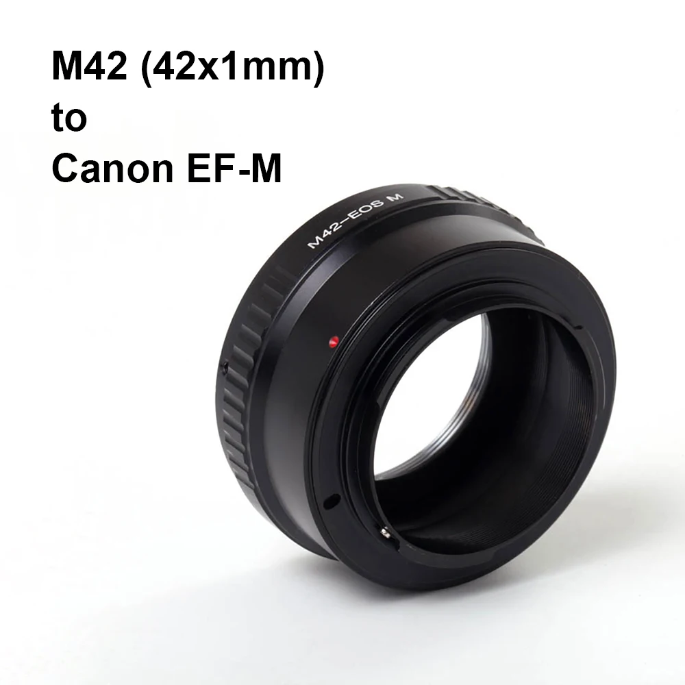 M42-EOS M para lente M42 (42x1 mm) - Anillo adaptador de montaje Canon EOS EF-M M42-EF M, EFM EF M para Canon M5 M6 M6II M100 M200