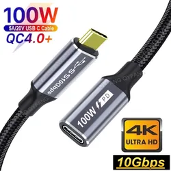 Cable Extensión USB-C 3.2 Nintendo Switch 10Gbps PD100W