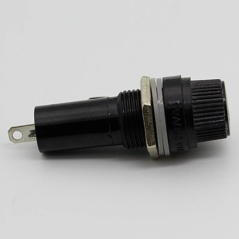 Portafusibles de 6x30mm, 5 uds., tubo de seguro negro, portafusibles de 10A 250V AC 15A 125V AC para Panel de seguro de 6*30MM - imagen 5