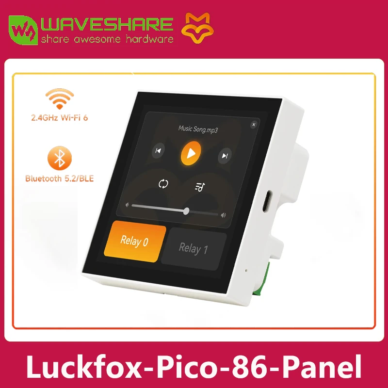 Placa de desarrollo Luckfox Core1106 Smart 86 Box, 128MB/256MB DDR3L, opcional para inalámbrico, procesador RV1106G2/RV1106G3, 0,5/1TOPS