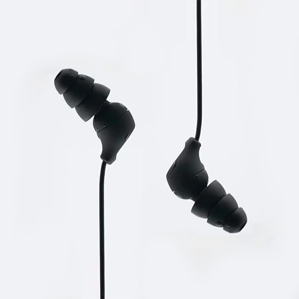 1/3/5/10 pares de auriculares de silicona de tres capas, auriculares intrauditivos con cable, tapones antideslizantes para los oídos S M L - imagen 5