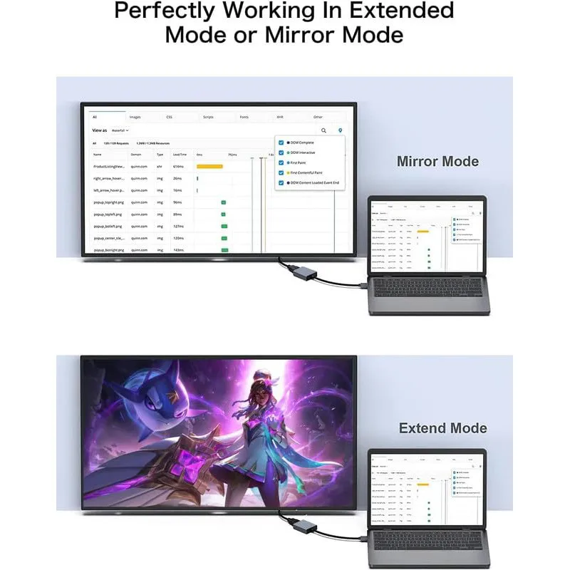 Adaptador USB a HDMI USB 3,0/2,0 a HDMI 1080P 60Hz convertidor de Cable de gráficos de vídeo para PC portátil proyector HD TV Compatible - imagen 4