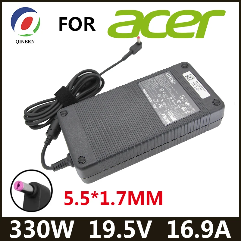 Adaptador de ordenador portátil para Acer Predator Helios, cargador de energía de 19,5 V, 16.9A, 330W, A20-330P1A, 330W, 300 PH317-55, RTX 3070