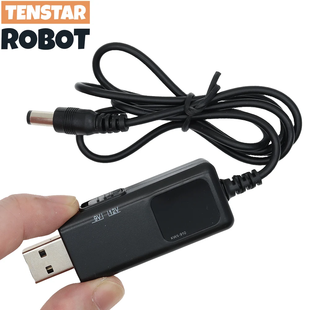 Convertidor de refuerzo USB DC 5V a 9V 12V Cable convertidor elevador USB + conector de 3,5x1,35mm para fuente de alimentación/cargador/convertidor de potencia - imagen 4