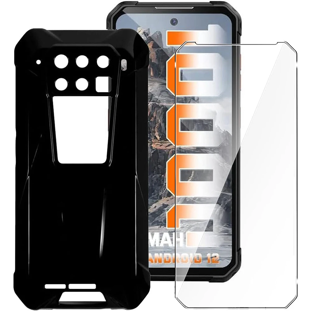 Funda de vidrio templado para Unihertz Tank 3 Pro, transparente, suave, TPU, a prueba de golpes