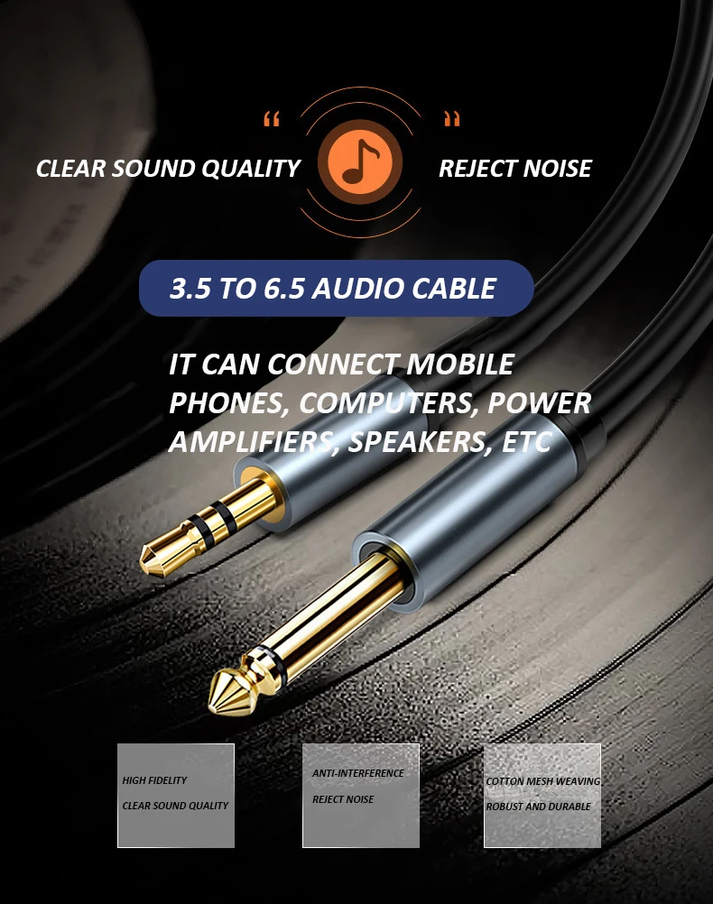 Cable Audio UTHAI X545 - Detalle del conector 3.5mm