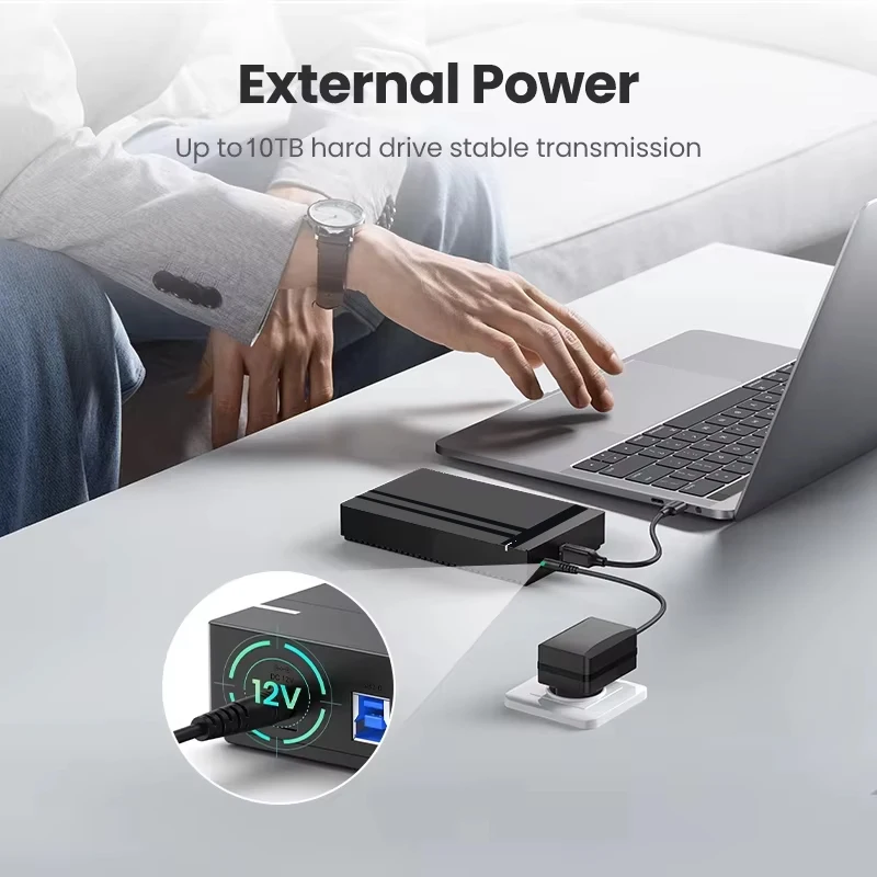 Caja HDD de 3,5/2,5 pulgadas, adaptador SATA a USB 3,0, carcasa de disco duro externo, adaptador de alta velocidad para PC, portátil, caja HDD - imagen 3