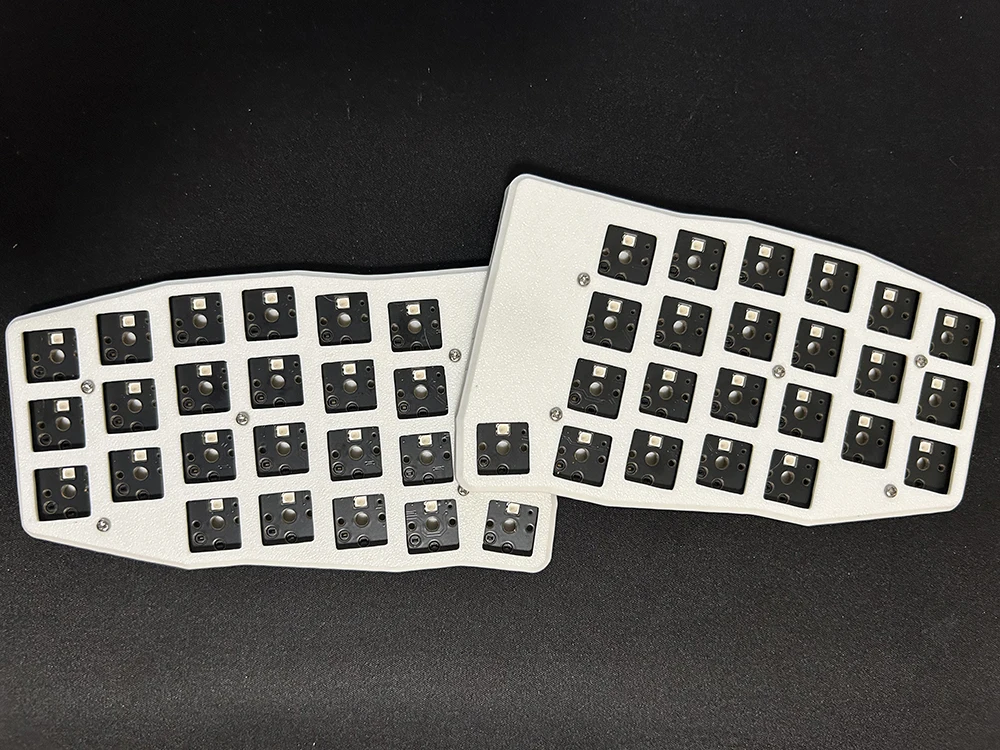 Teclado dividido programable Macro pad DIY Vial configurar firmware QMK 46 teclas intercambiables en caliente interruptor de perfil bajo teclado mecánico