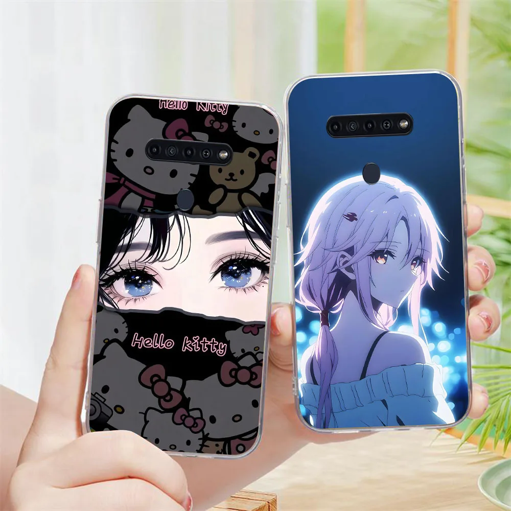 BD-26 chica energética funda transparente para LG K50S K50 K61 G8 THINQ5 V40 V50 K40 ThinQ Q60 K51S G8x K40S K41S Q61 V60 - imagen 4