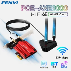 FENVI Adaptador WiFi 6E AX210 Tri-Banda Bluetooth 5.3 - PC/Notebook