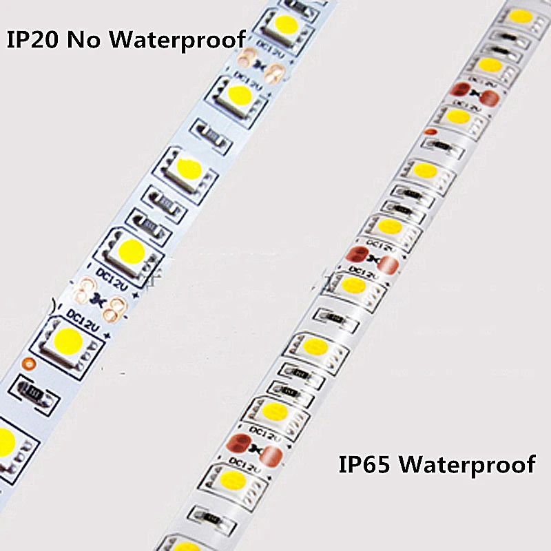 Tira de luces LED de 5V, 12V, 24V, resistente al agua, SMD 5050, 5M, tira de luces Led de 5 12 y 24 V voltios, cinta RGB, tira de luces LED para habitación, dormitorio, retroiluminación de TV - imagen 5
