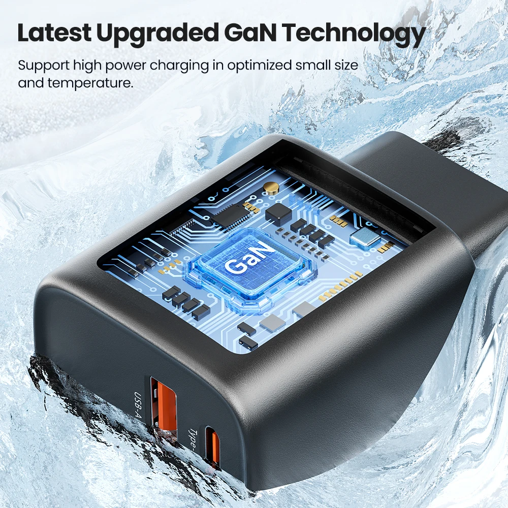 Toocki 30W GaN cargador tipo C PD cargador de carga rápida para iPhone 16 15 Xiaomi 12 13 Samsung S23 S24 cargador de teléfono USB portátil - imagen 4