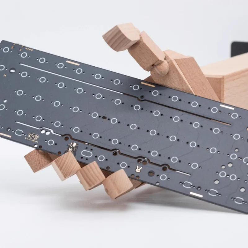 F60 F60w teclado personalizado de intercambio en caliente PCB a través de QMK para GH60 tri-mode/espacio dividido/sin ranuras placa posicionadora de teclado mecánico - imagen 3