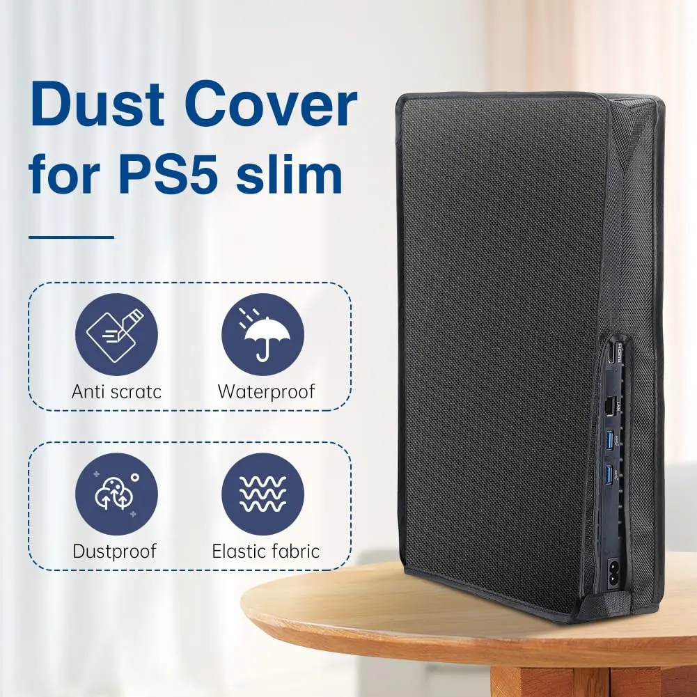 360 °   Funda protectora antipolvo para accesorios de consola de juegos óptica PS5 Slim - imagen 3