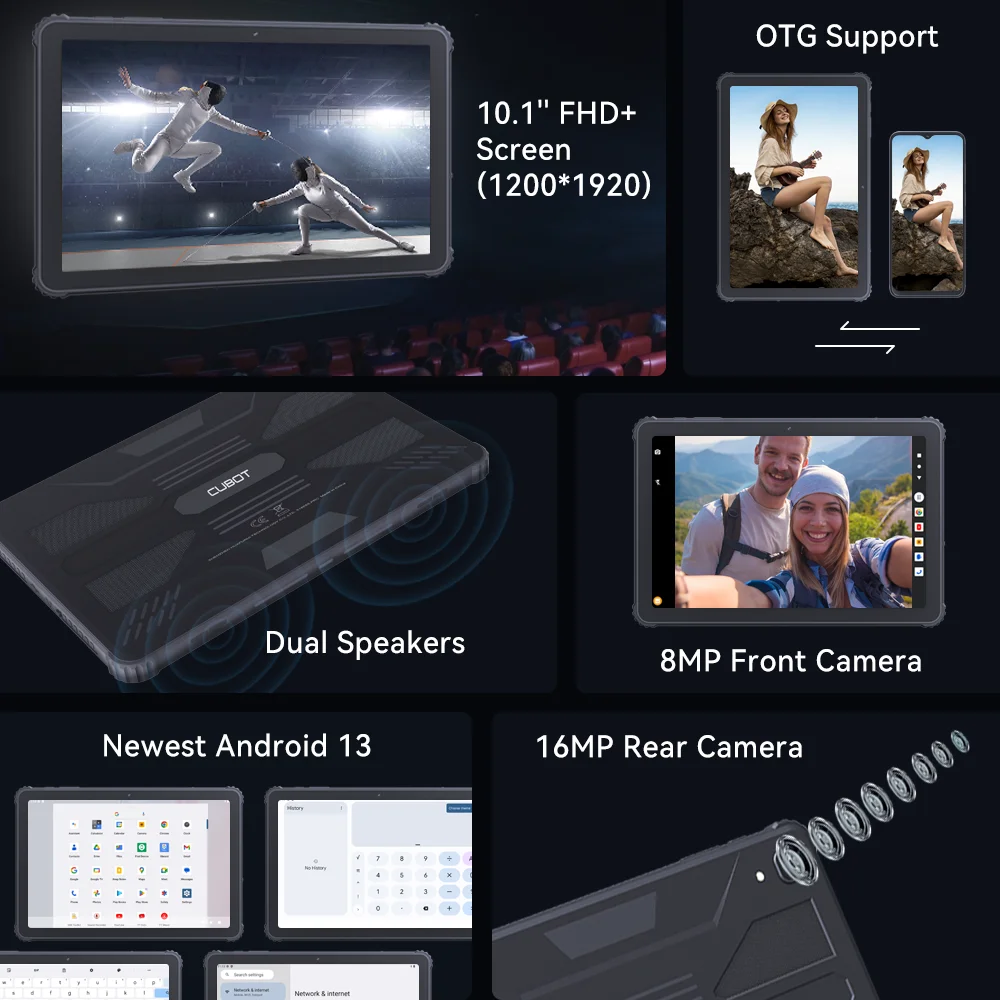 Cubot TAB KingKong Tablet Resistente IP68 Android 13 - imagen 5