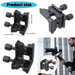 Abrazadera doble ángulo recto alto rendimiento R53C con tornillo 1/4 pulgada para compatibilidad con placas y