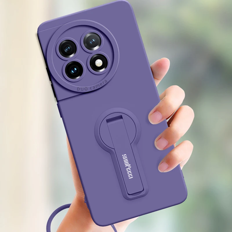 Funda de teléfono para OnePlus 13 12 11 13R 12R 11R 10 Pro 10T ACE3 funda protectora de silicona suave con soporte Protector de pantalla - imagen 3