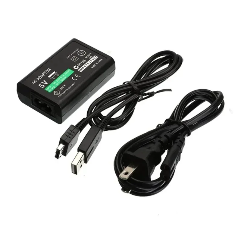 Cargador de pared para el hogar, fuente de alimentación, adaptador de CA para Sony PlayStation Psvita PS Vita PSV 1000, enchufe UE/EE. UU., Cable de carga de datos USB - imagen 5