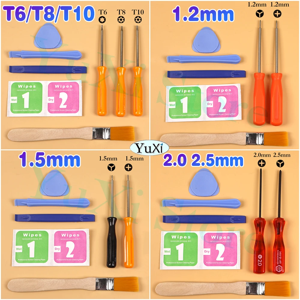 1 Juego de herramientas de destornillador para Xbox One 360 PS5 PS4 PSP Torx T6 T8 T10 destornillador de seguridad herramientas de apertura de reparación de agujeros de palanca - imagen 2