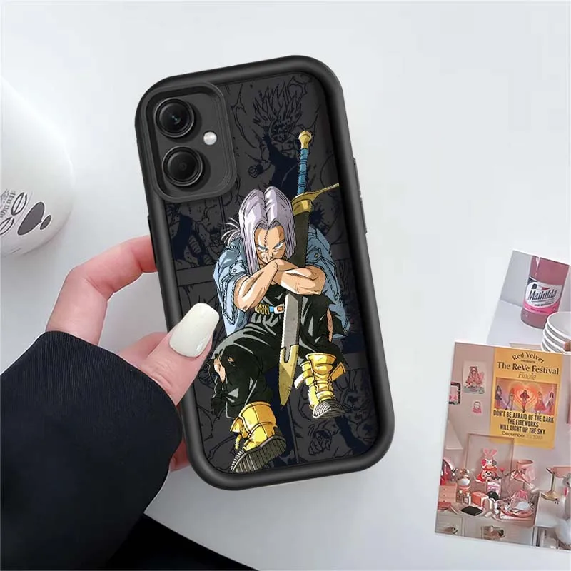 D-Dragon Ball Trunks Anime para Redmi Note 14 13 12 11 13R 12R 12T 11T Pro Plus cubierta de la caja del teléfono de la escalera del ojo - imagen 3
