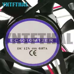 Nuevo para EC4010M12ER DC 12V 0.07A 3 líneas ventilador de refrigeración cuadrado