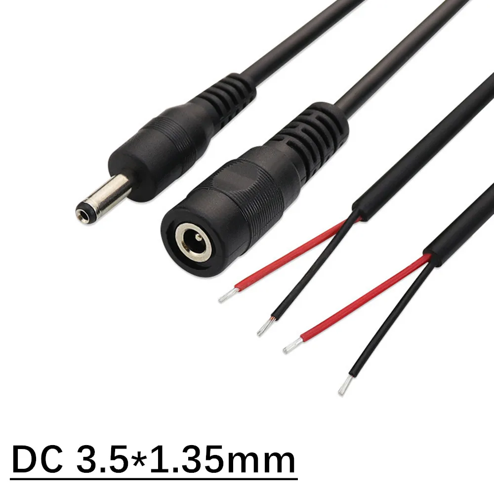 0,1 M 1 M DC 3,5*1,35mm Cable de cableado LED LCD Monitor cargador Cable de alimentación de extensión tira LED línea de datos DC