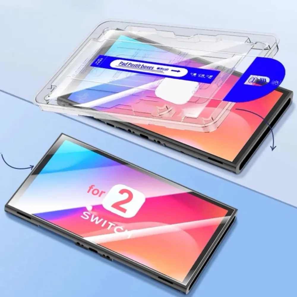 Protecteur d'écran pour Nintendo Switch 2, Installation facile, Films de protection en verre trempé pour accessoires de Console de jeu Switch2 - imagen 2