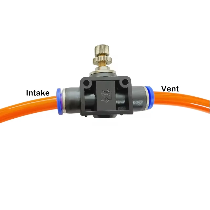 1 Uds. Por lote conector neumático tipo LSA 4 6 8 10 12mm conexión rápida válvula de acelerador reguladora de presión de velocidad del aire - imagen 5