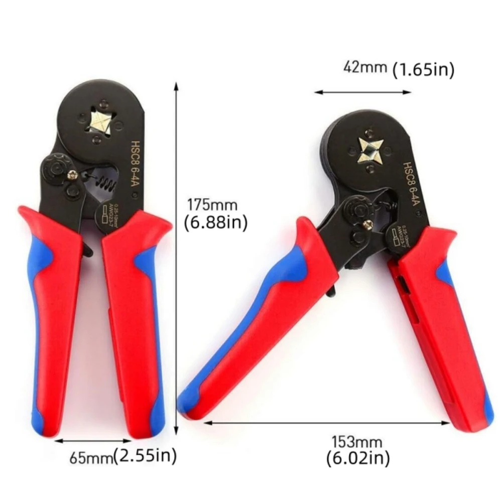 Kit de terminales de conectores de casquillos de alambre, alicates opcionales aislados AWG 22-7, terminales de cable, conectores de prensado, extremo de cable, 1200 Uds. - imagen 3