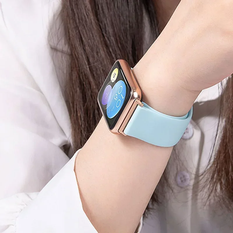 Adaptador de conector de correa de reloj para Huawei watch fit 2, accesorios de repuesto, conector de Metal para pulsera Huawei Watch Fit2, 2 uds. - imagen 2