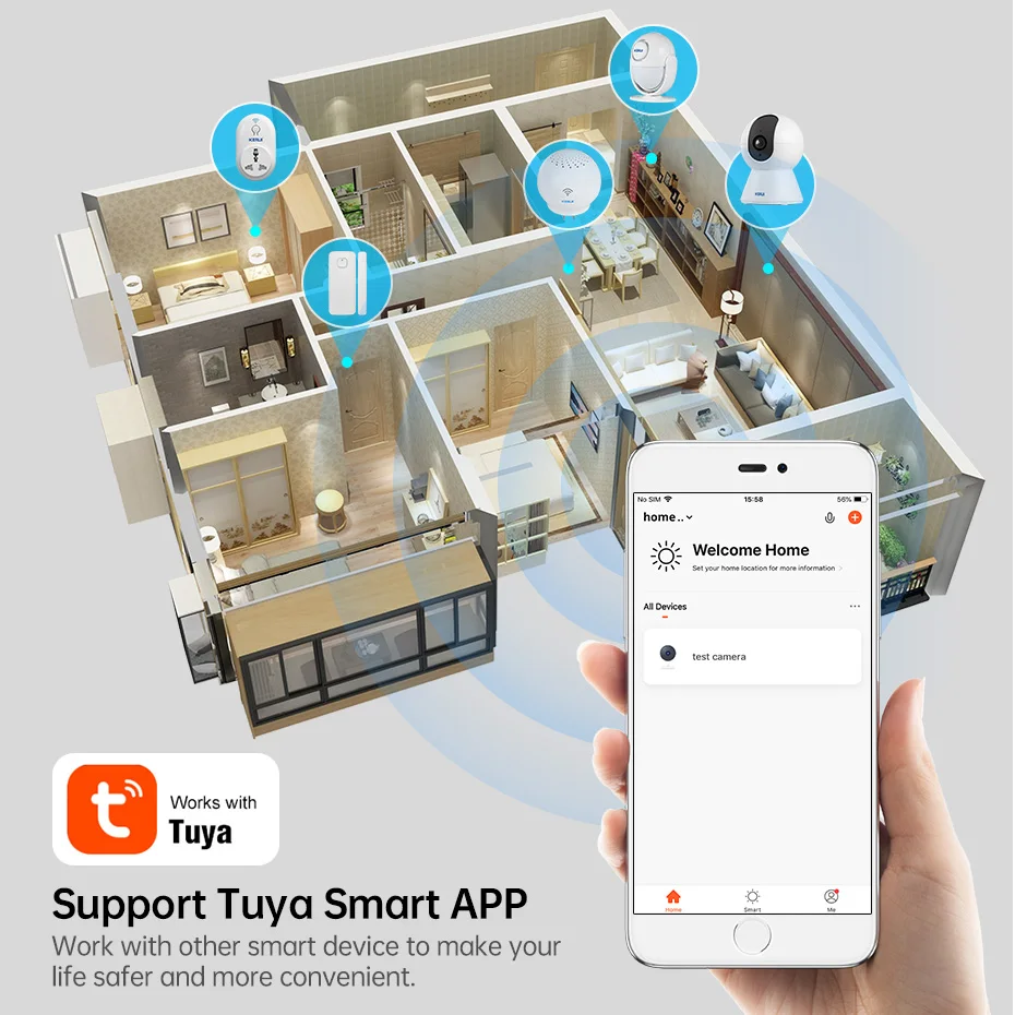 KERUI 5MP Cámara IP WiFi Interior Detección AI - imagen 5