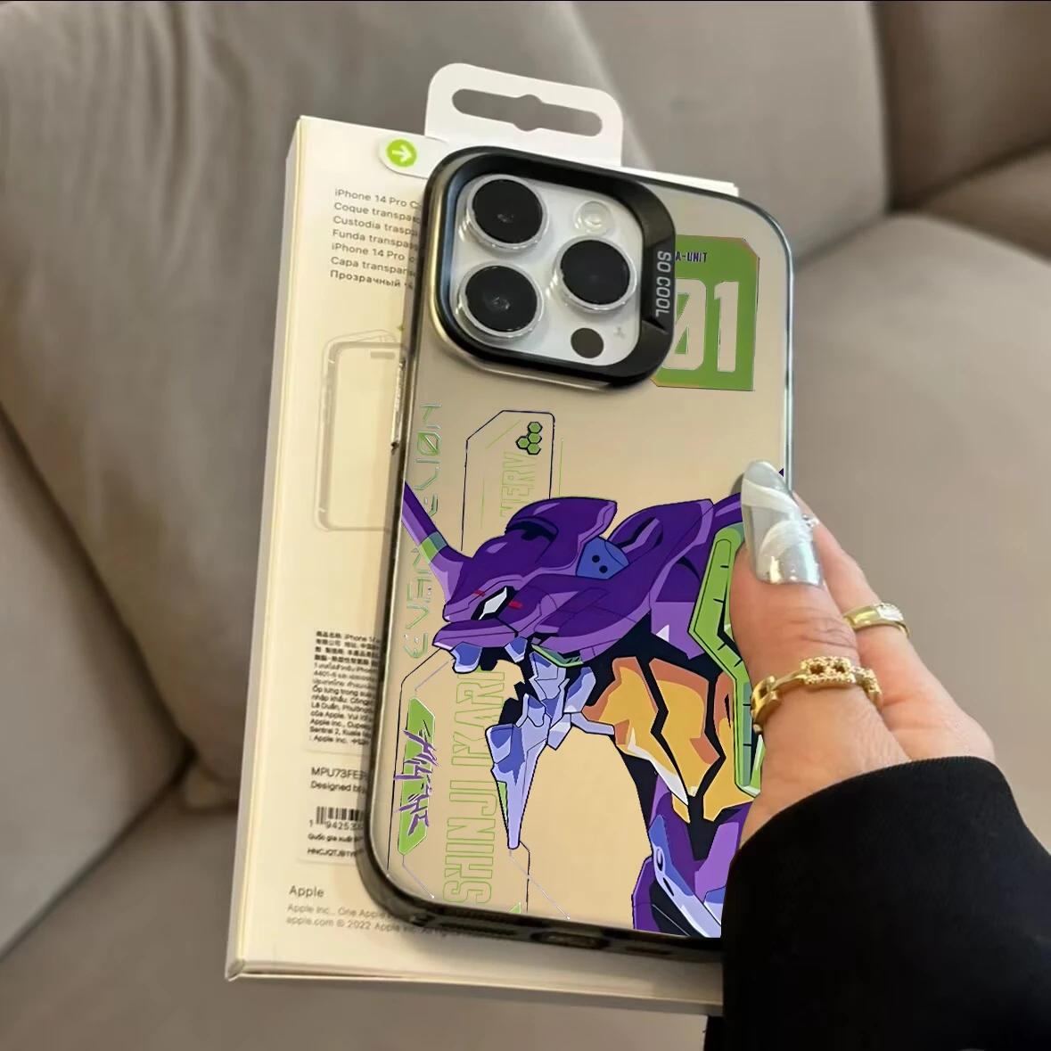 Funda de EVA-01 de Anime cómico Ikari Shinji Fighter para Xiaomi Redmi 15 4G 5G 15C 14C 13C Note 14 13 12 Pro 11 10 Plus Redmi 12 - imagen 5