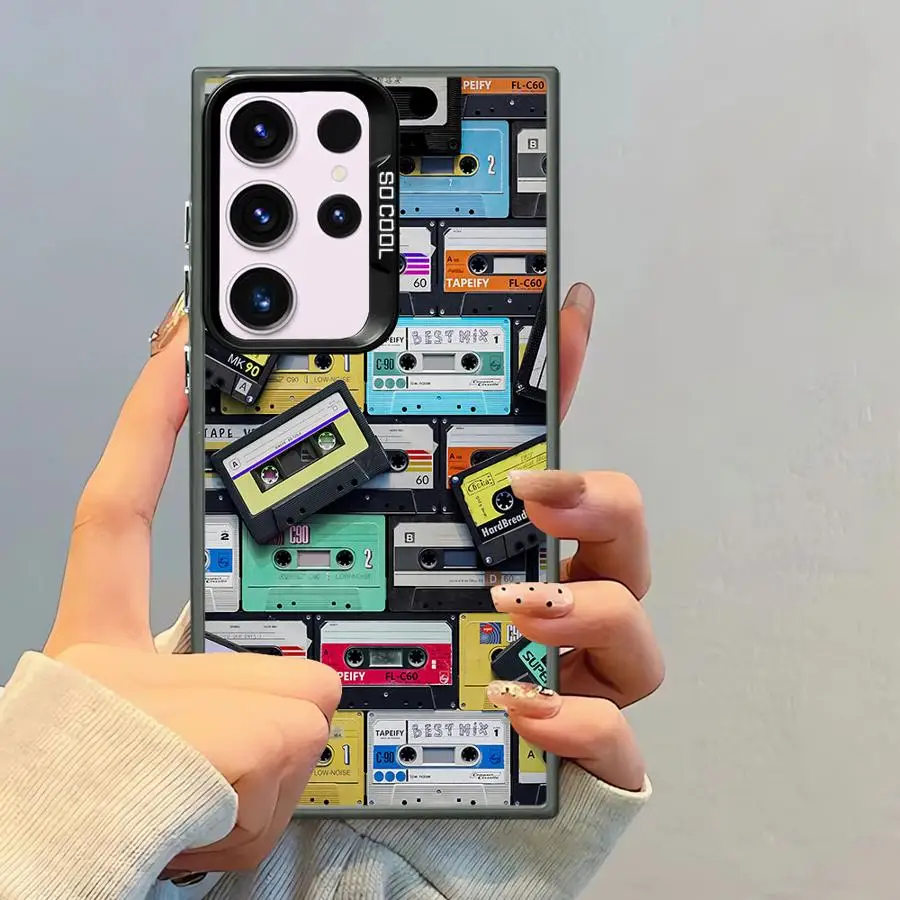 Funda blanda para Samsung Galaxy S24 FE S20 FE S22 Ultra S25Plus Note 20 Ultra S25 S23 S21 S24Ultra patrón de cinta de la suerte - imagen 4