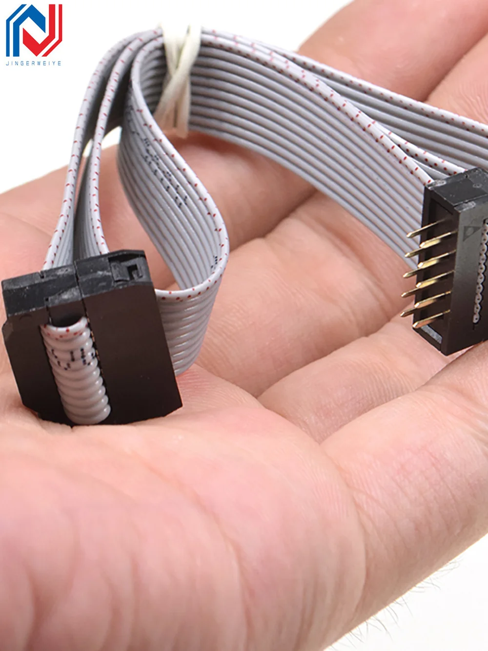 2 uds FC-FD DC4 IDC conector macho a hembra de paso de 2,54 MM 6P/8/10/12/14/16/20/24/26/30/34/40 pines Cable de datos de bajada de cinta plana - imagen 4