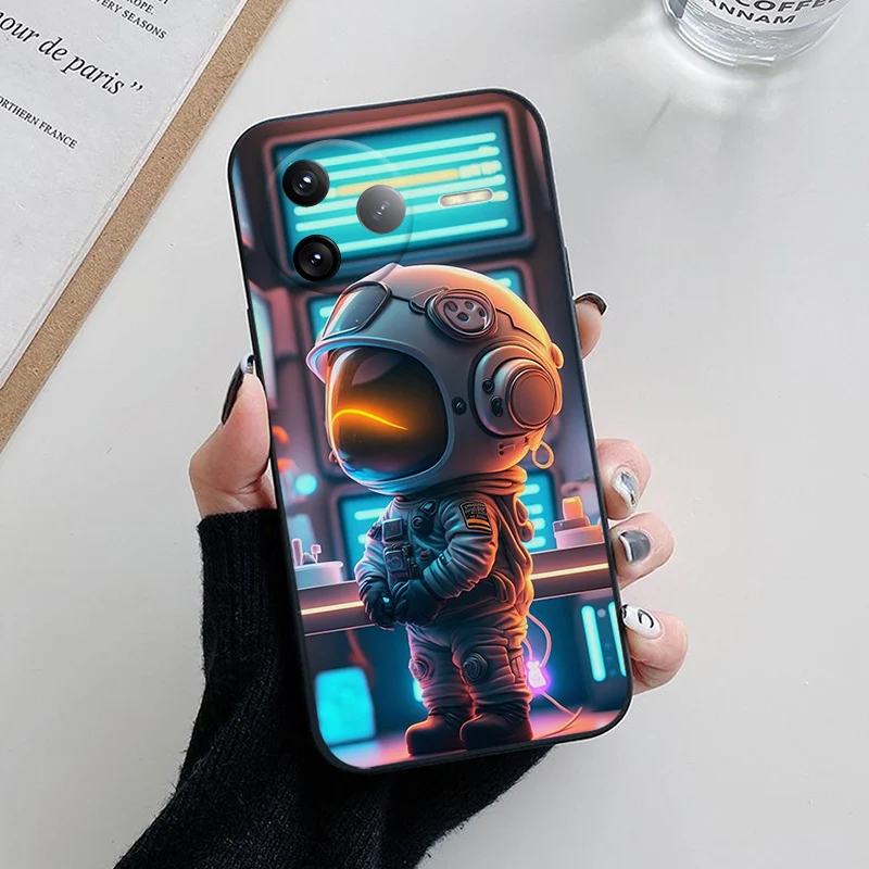 Para Redmi K80 fundas K80 Pro 5G funda de teléfono de silicona suave pintada con dibujos animados para Xiaomi Redmi K70 K70E K60 K50 K80 Pro TPU Coques - imagen 4