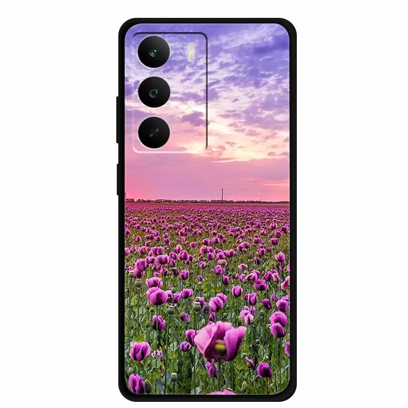 Funda para Realme C71 4G, Funda suave de silicona TPU para teléfono Realme C 71 RealmeC71, Funda protectora a prueba de golpes, carcasa de flores - imagen 4