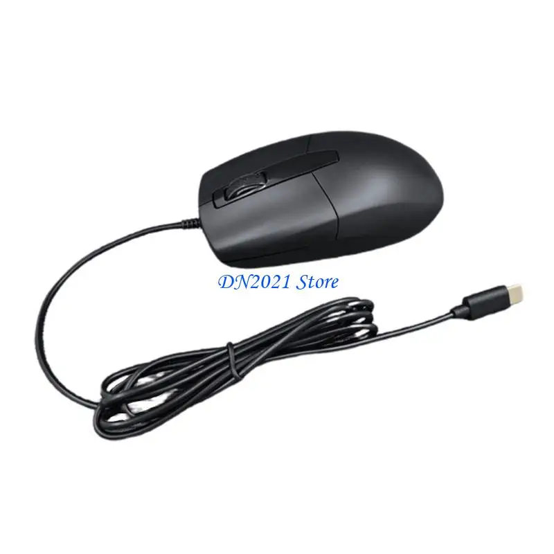 Ratón óptico F3KE tipo C 1000DPI precisión para computadoras, teléfonos y tabletas Diseño ergonómico 3 botones - imagen 4