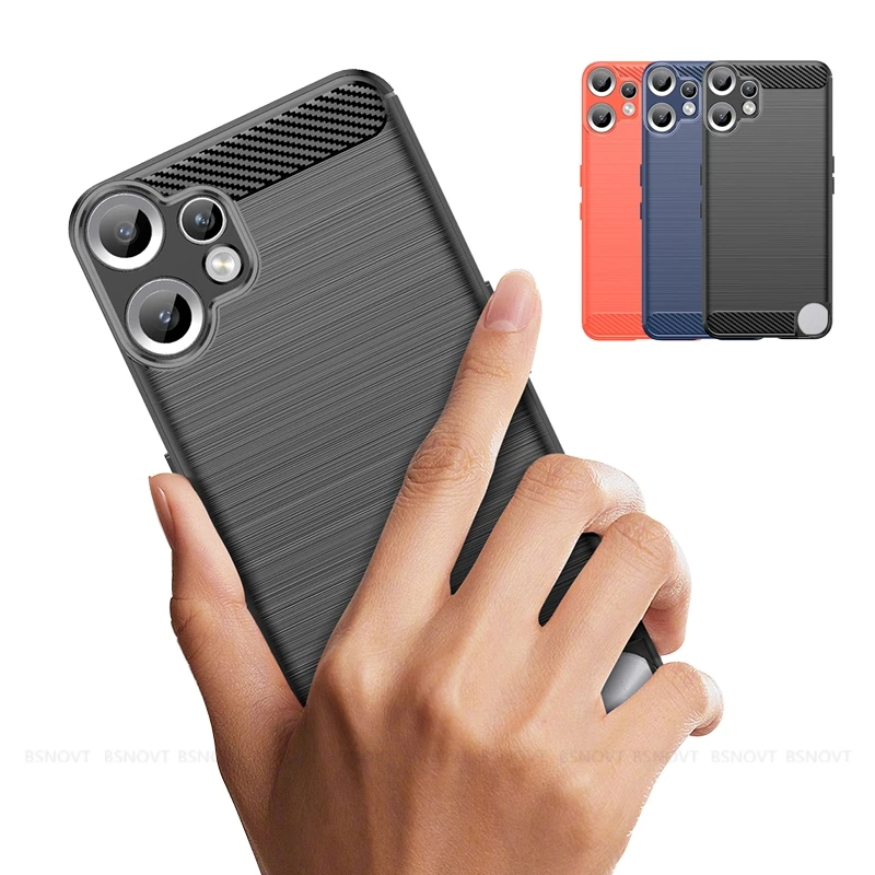 Para nada CMF teléfono 2 Pro funda nada CMF teléfono 2 Pro Capas parachoques fibra de carbono suave TPU Fundas nada CMF teléfono 2 Pro