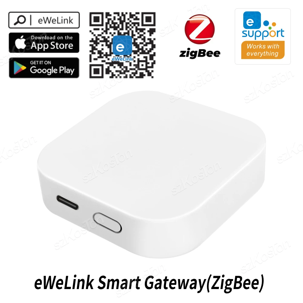 Aplicación eWeLink ZigBee Smart Gateway Hub dispositivo de automatización del hogar inteligente puente inalámbrico funciona con Alexa Google Alice Salute SON/OFF