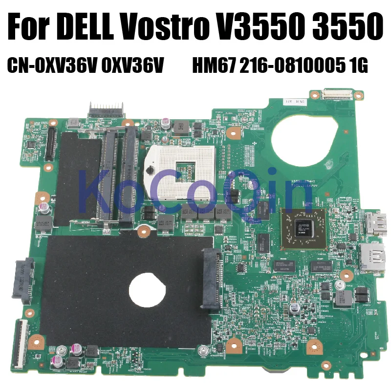 10245-2 para la placa base del cuaderno DELL Vostro V3550 3550 0Y0RGW 0XV36V HM65 UMA/DIS 216- 0810005 Placa base para portátil DDR3 1G probada - imagen 2