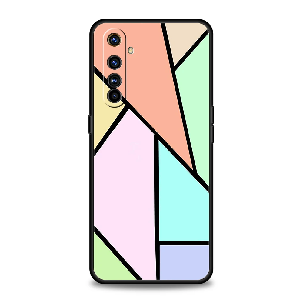 Funda de teléfono de mármol geométrico de Color para Realme 13 12 11 10 9 8 5G 7 C25 C35 GT5 GT3 GT2 Pro Plus para Realme GT Neo 2 3 3T 5 - imagen 5