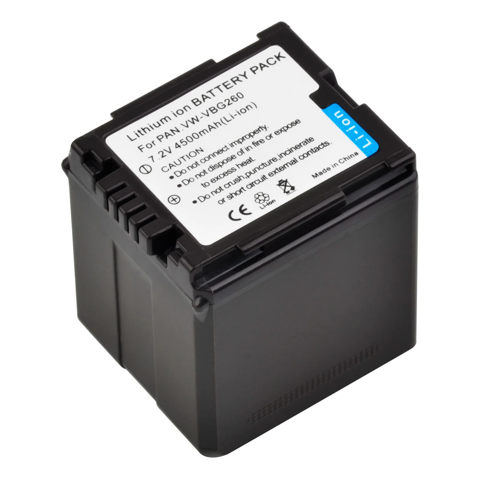VW-VBG260 Batería 4500mAh/Cargador LED para videocámara Panasonic HDC-HS700,TM700,HS300,TM300,HS250,SD20,HS20,SDR-H40,SDR-H80 Series - imagen 2