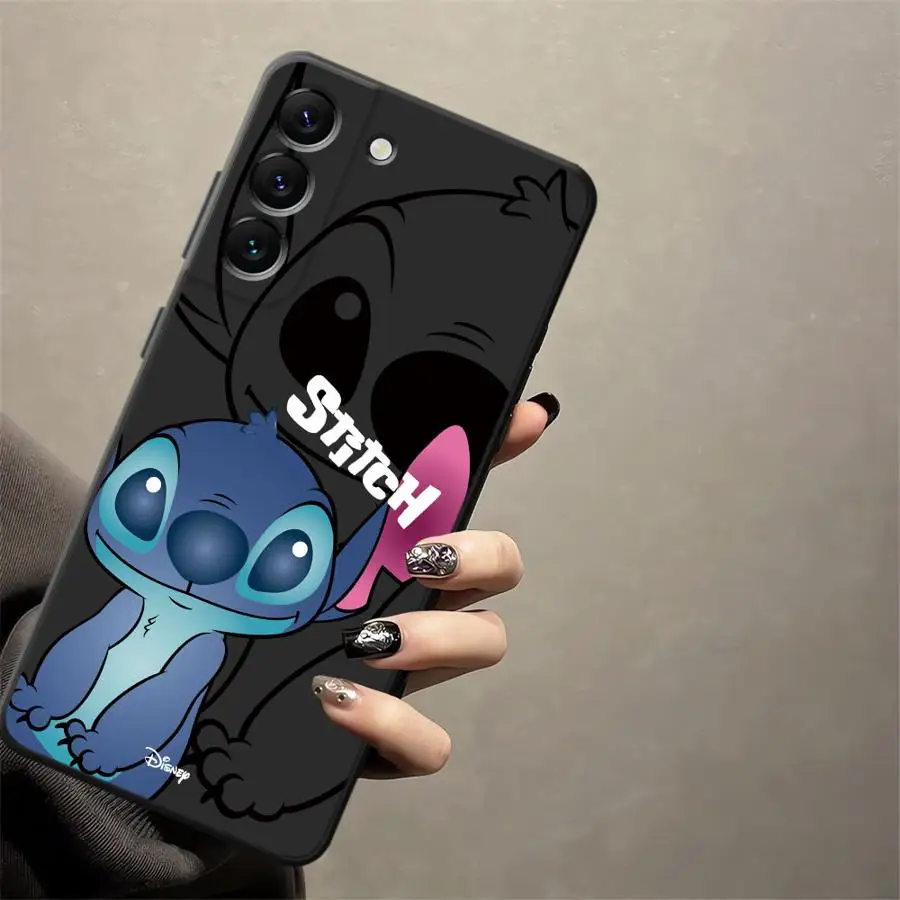 Funda de teléfono suave negra para Honor 90 X6 X8 70 X7 X5b Magic5Lite X9a 8X 200 400 Lite dibujos animados Disney Stitch - imagen 4