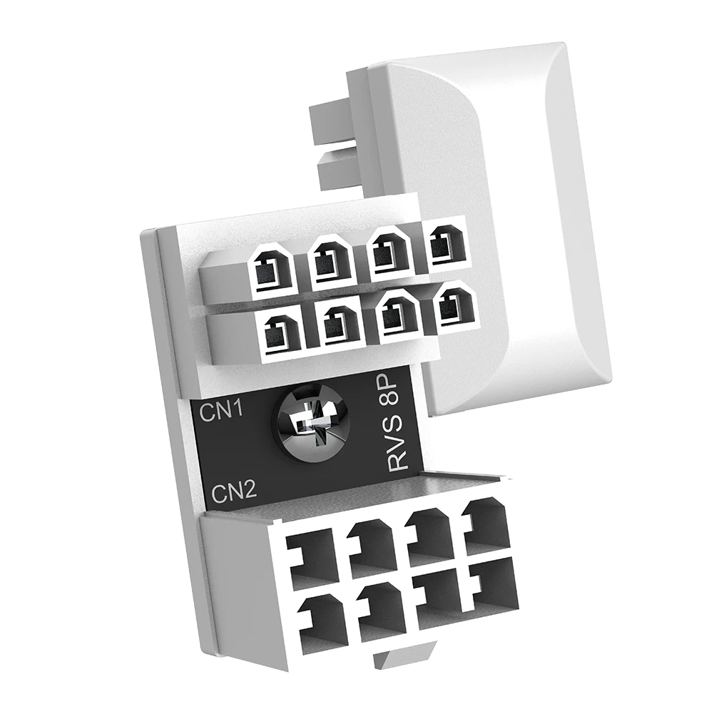 Adaptador de fuente de alimentación de 180 grados y 8 pines, accesorios para ordenador de escritorio, adaptador hembra de 8 pines en forma de U a macho de 8 pines para tarjeta gráfica - imagen 4