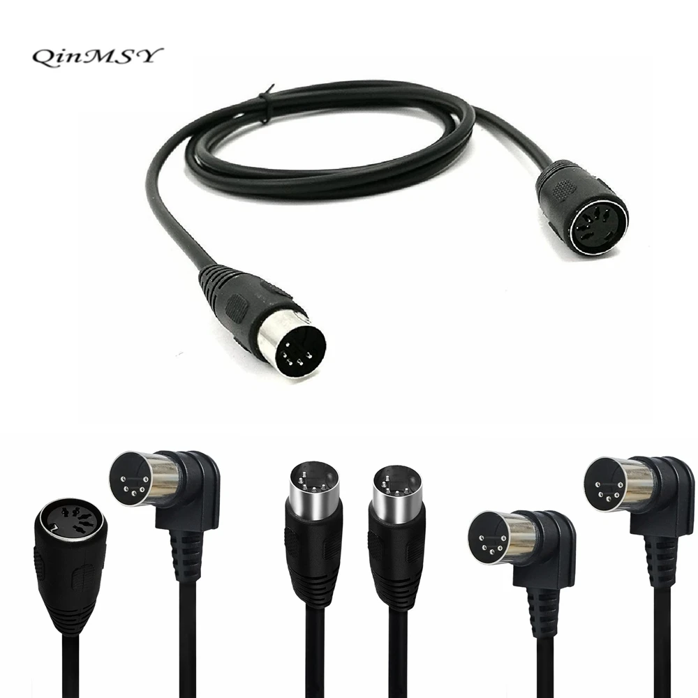 90 Grad Midi Din Stecker-Stecker-Kabel de 5 polos Din-Audio-Verlängerung stecker din-5pin M/M&M/F-Kabel adaptador 0,5-5M