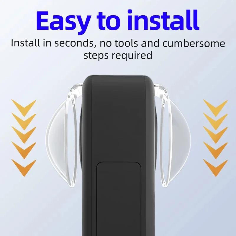 Protector de lente para cámara de acción DJI Osmo 360, cubierta protectora de lente con revestimiento antirreflectante para accesorios Osmo 360, Material de PC - imagen 4