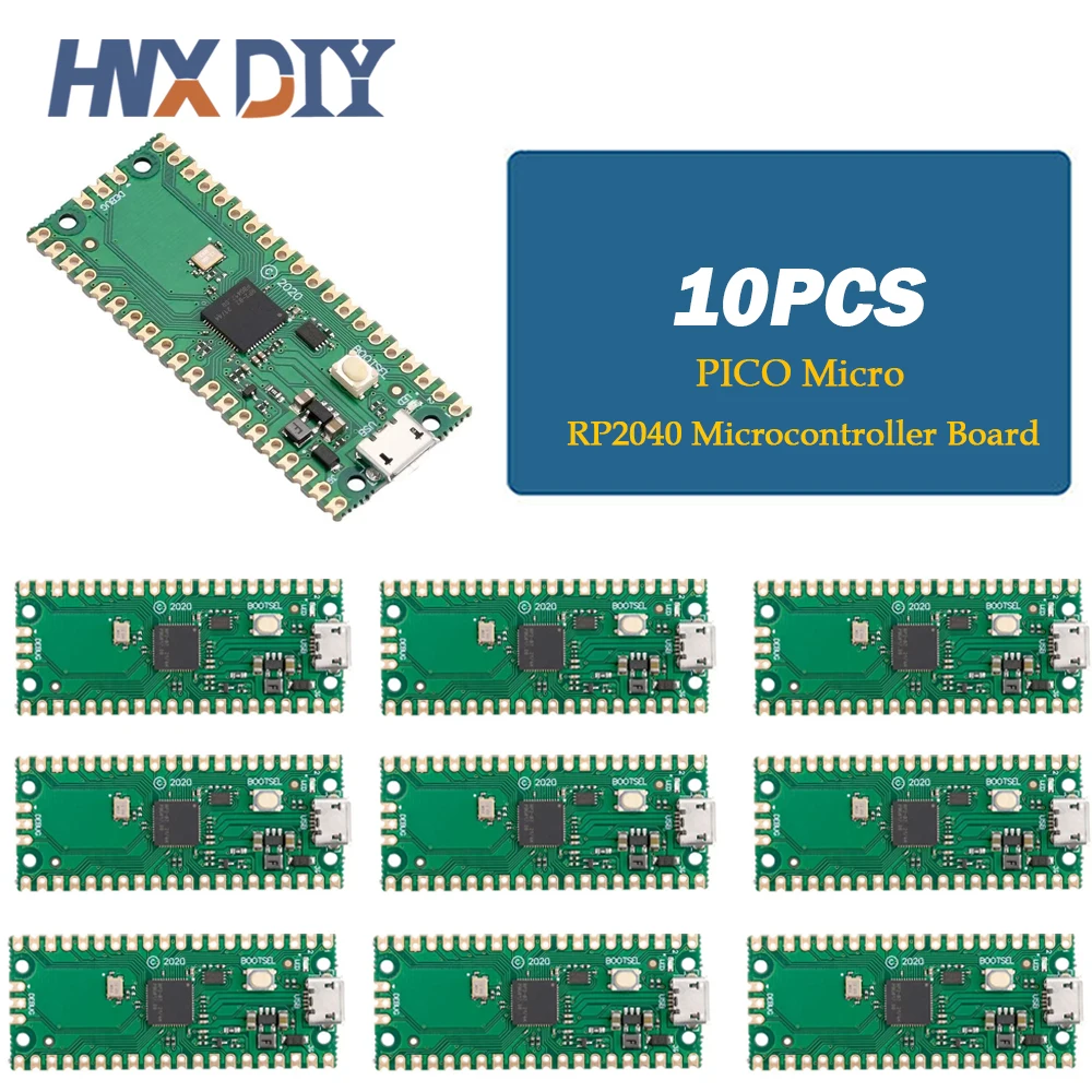 1-10 Uds Raspberry Pi Pico Board RP2040 PICO W Dual-Core 264KB ARM microordenadores de baja potencia procesador de Cortex-M0 + de alto rendimiento - imagen 2