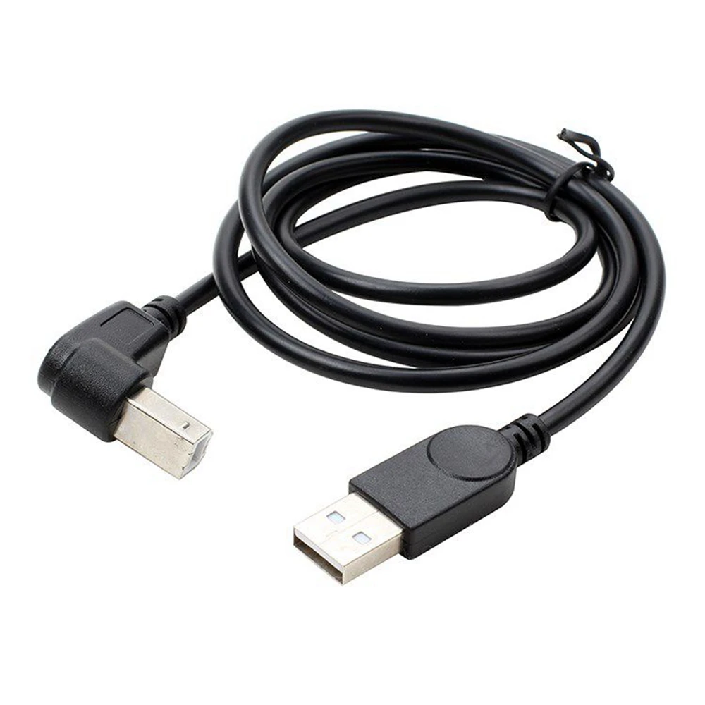 Cable de datos de codo de impresora USB, cable de conexión BM de boca cuadrada de alta velocidad, escáner extendido, curva lateral en forma de L de 90 grados, 1M, 1,5 M - imagen 2